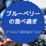 ブルーベリーの食べ過ぎ
