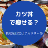 カツ丼で痩せるのか