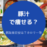 豚汁で痩せる?