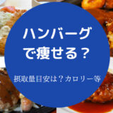ハンバーグで痩せる？