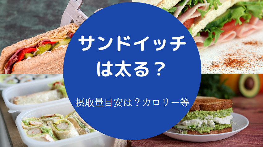 サンドイッチは太る？