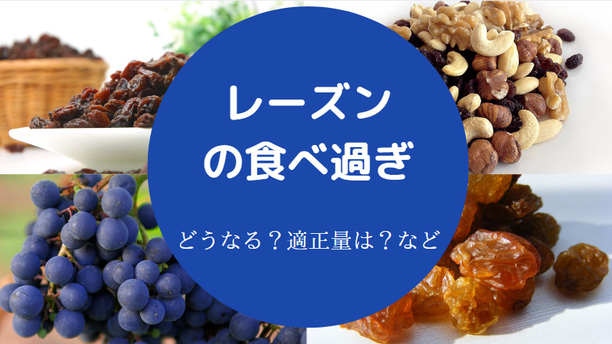 レーズンの食べ過ぎ