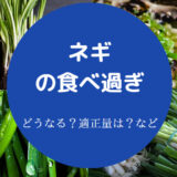 ネギの食べ過ぎ
