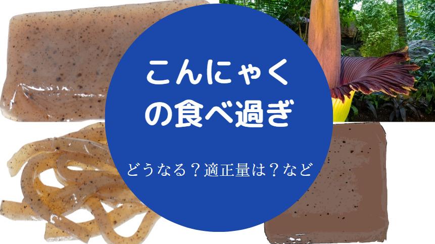 こんにゃくの食べ過ぎ