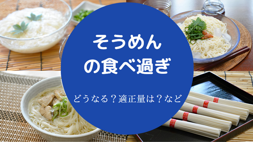 そうめんの食べ過ぎ
