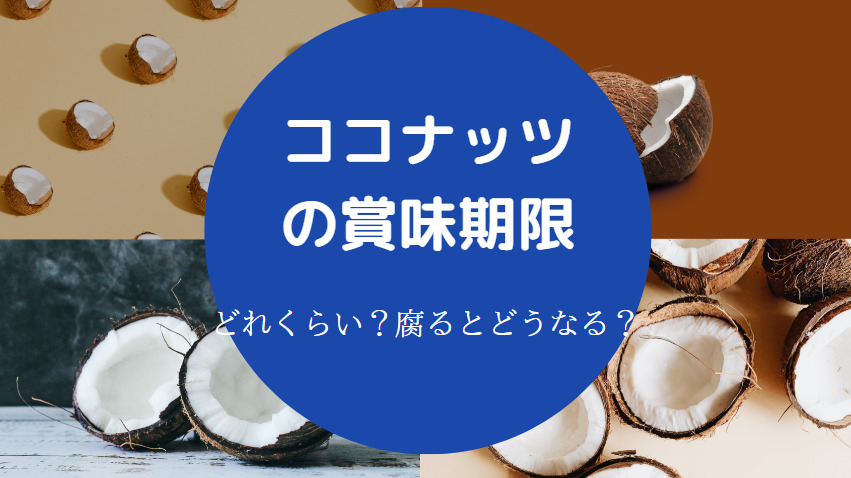 ココナッツの賞味期限