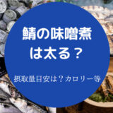 鯖の味噌煮は太る?