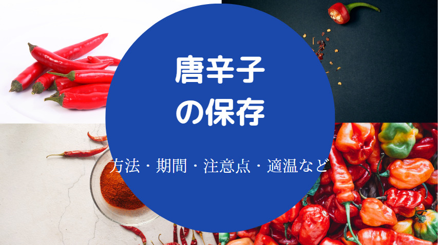 唐辛子の保存