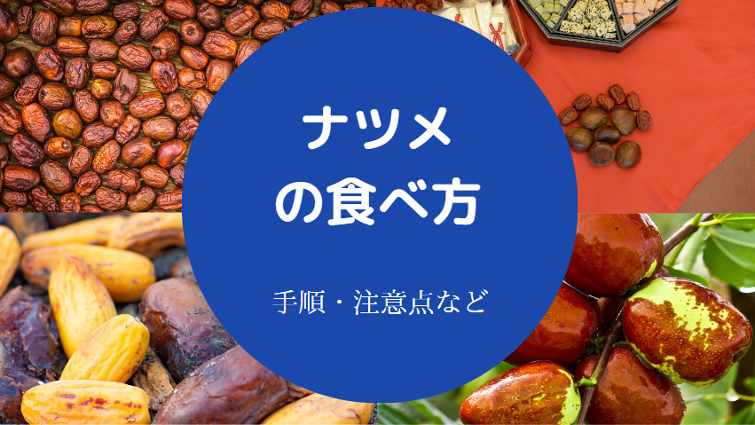 ナツメの食べ方について