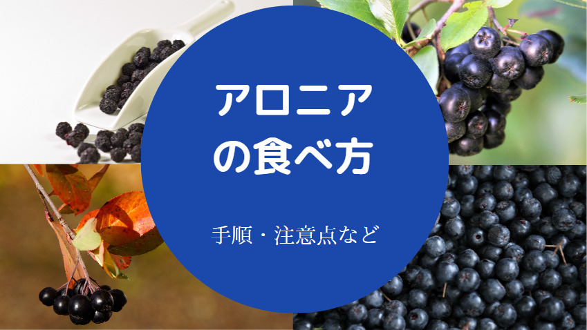 アロニアの食べ方について