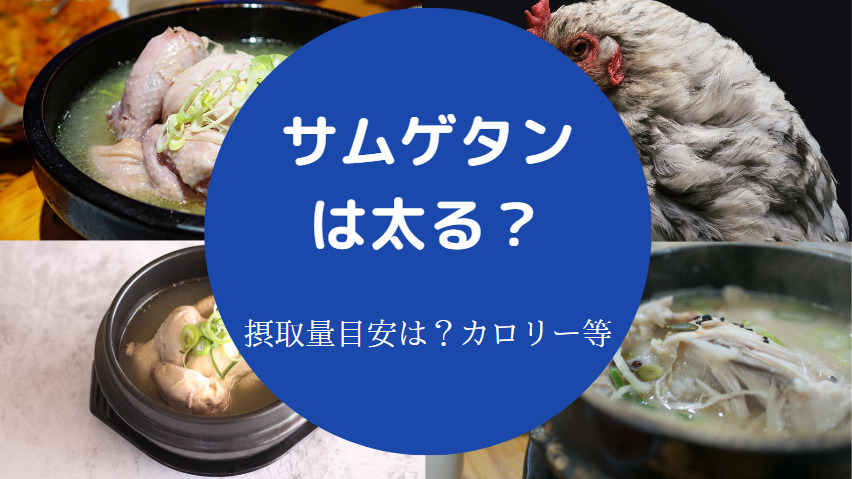 サムゲタンは太るのか