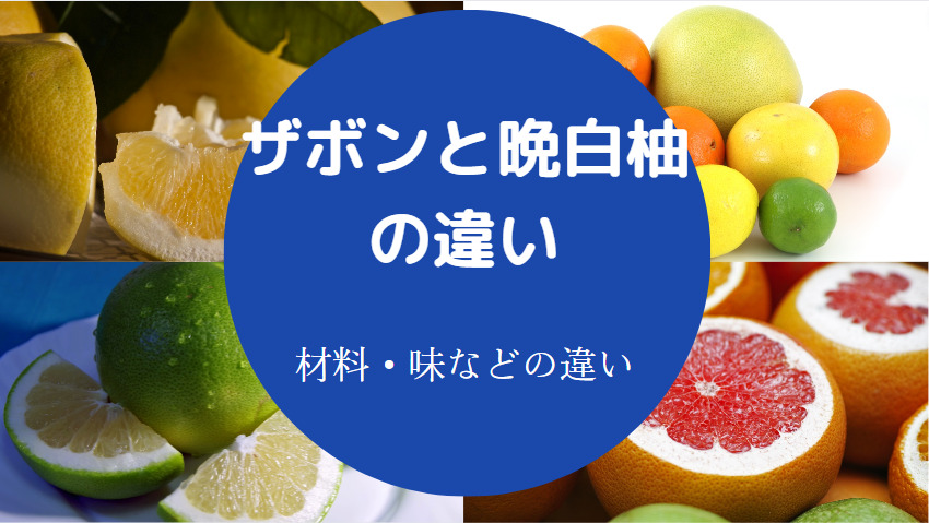 ザボンと晩白柚の違いについて