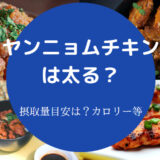 ヤンニョムチキンは太る?