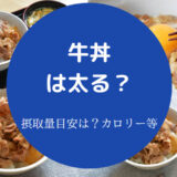 牛丼は太る?