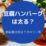 豆腐ハンバーグは太るのか