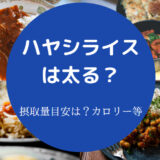 ハヤシライスは太る？