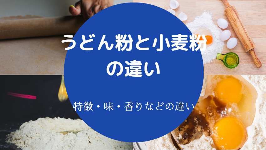 うどん粉と小麦粉の違いについて